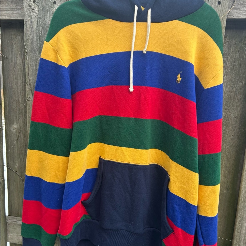 ❌ SOLD ❌Ralph Lauren Stripe Fleece Multi - Picture 8 of 12
